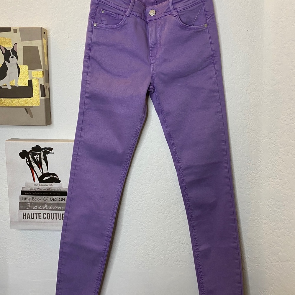 Zara Trafaluc Denim Cropped Jeans